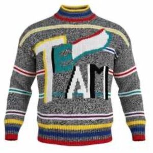 Vintage JJ. Fargo  “Team” Sweater Size Medium Sports Knit Stripes  Multicolored